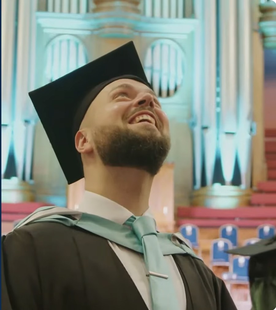 Arden University graduate at the UK ceremony