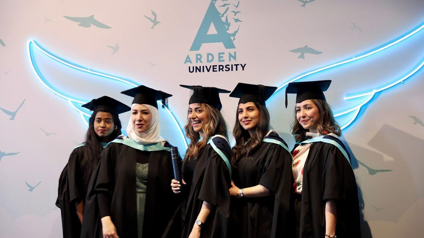 Graduates at the Arden University convocation